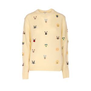 Loewe Women Embroidered Futurist Cat Sweater